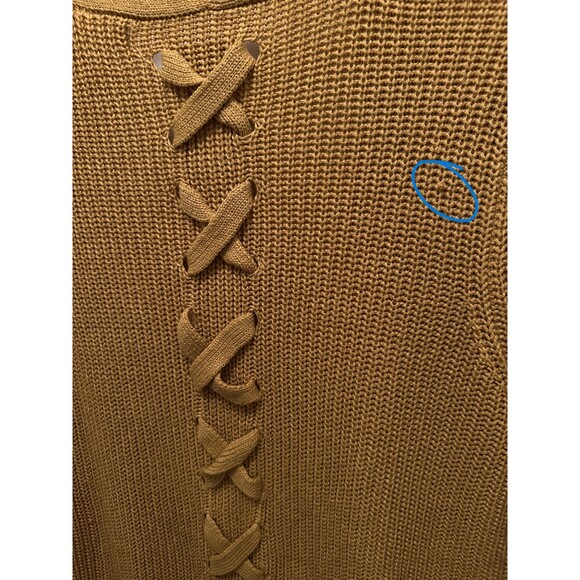 PINQUE L Cardigan long sleeve goldenrod mustard sweater, Large - Picture 11 of 11